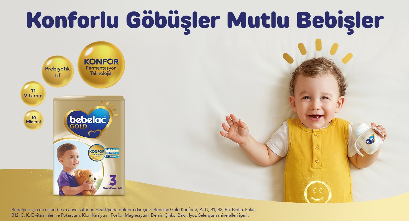 Mutlu Bebeklerin Sütü Bebelac Çocuk Devam Sütü